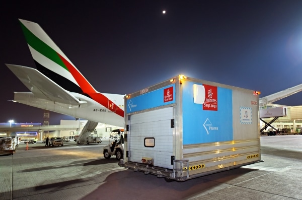 Picture of Emirates Cargo terminal and plane