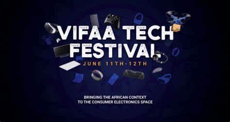 The image shows the poster of Vifaa Tech Festival