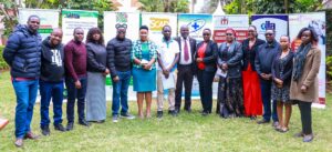 Civil Society leaders during the press briefing in Nairobi